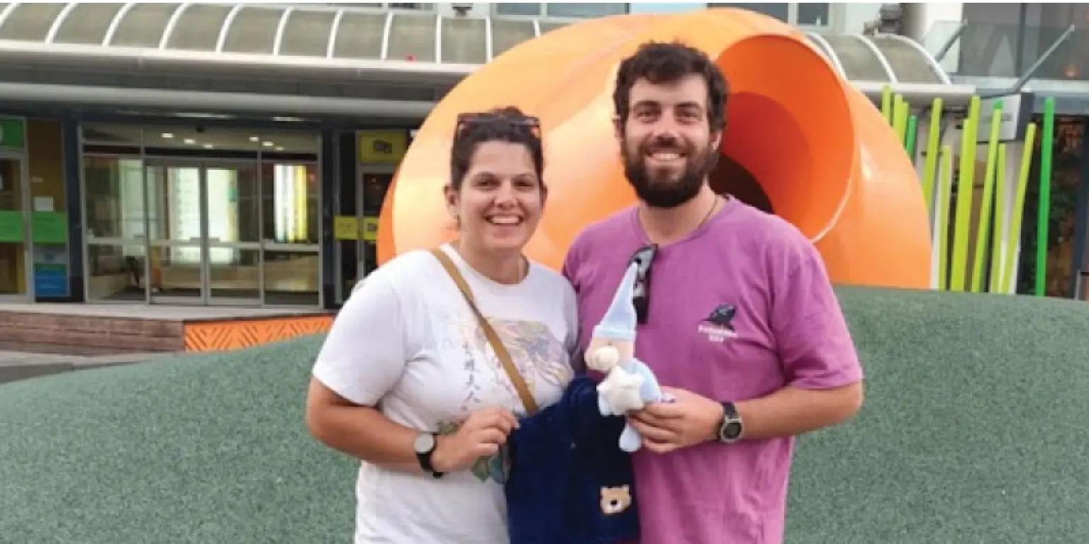 Ana and her husband Taite